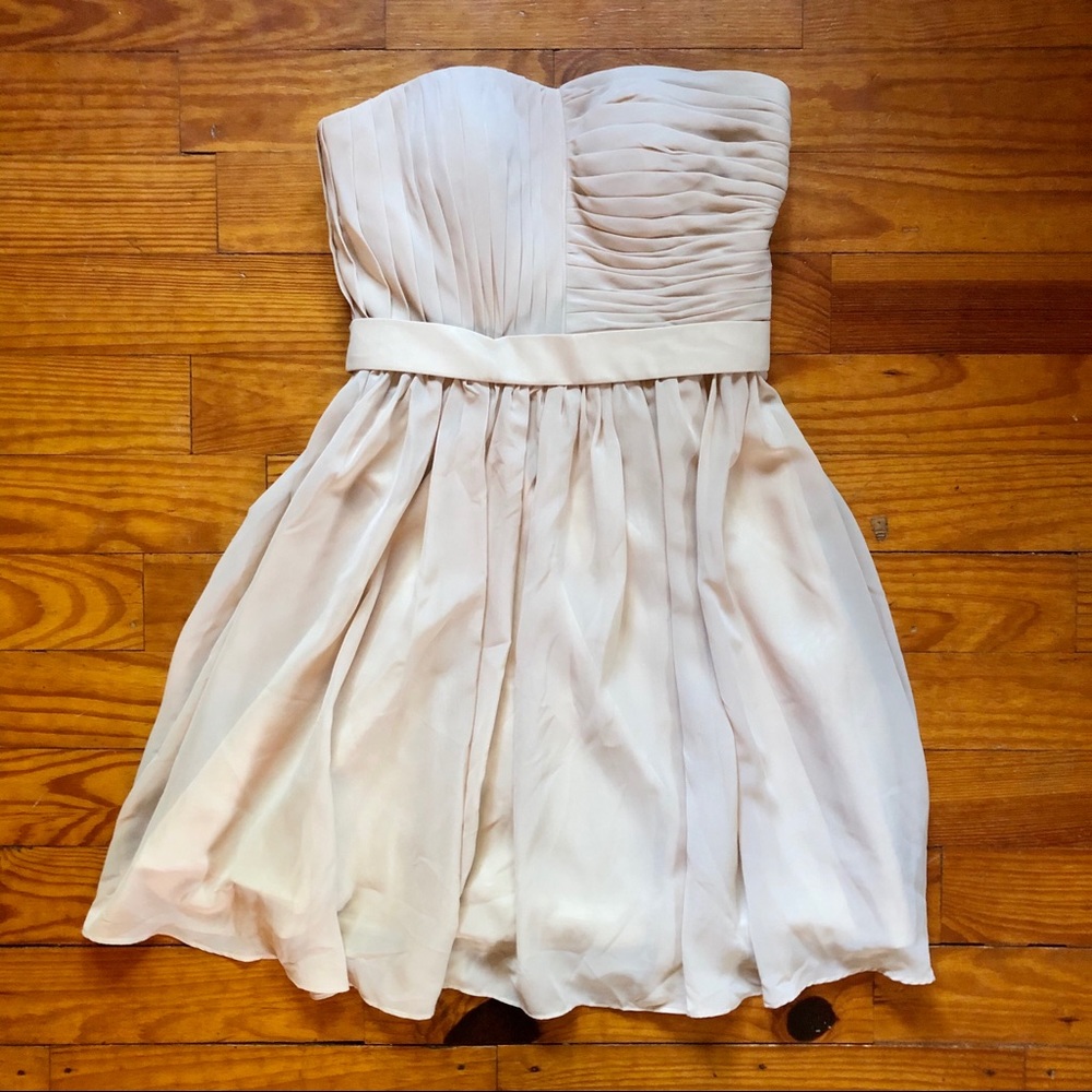Cream Strapless Party/Prom Dress